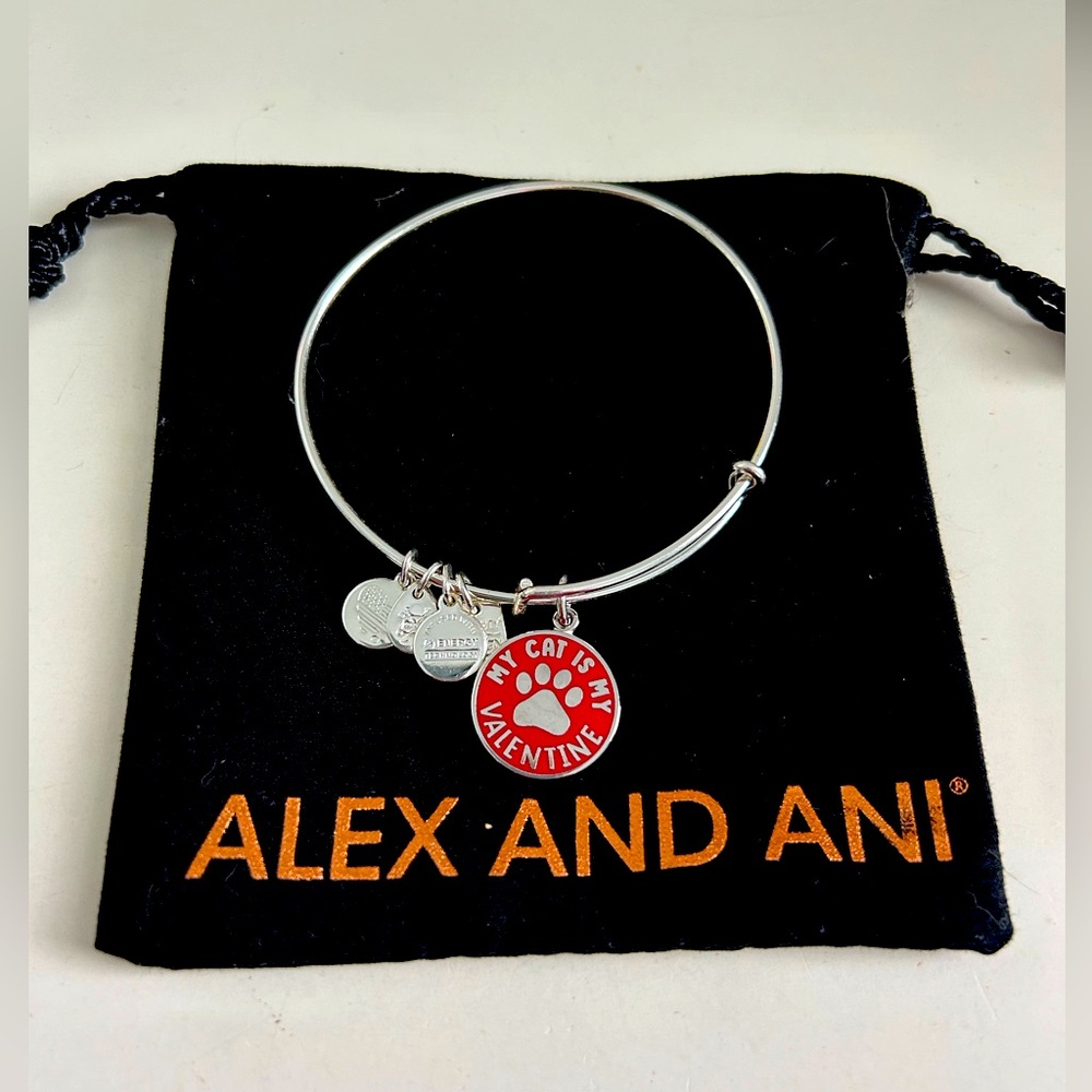 Alex and Ani My Cat is My Valentine Bracelet